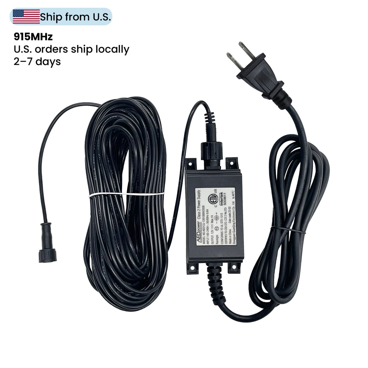 Ecowitt WS90 alimentator DC 12V/1A cu cablu de 20 m - main
