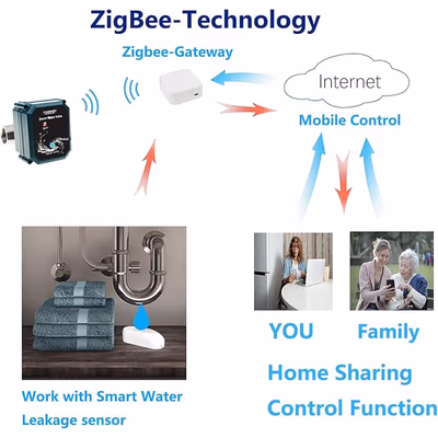 FrankEver Smart Water Valve DN15 Powered by Shelly (WiFi, BLE) - features