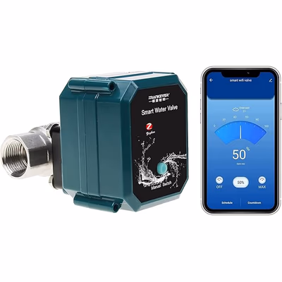 FrankEver Smart Water Valve DN15 Powered by Shelly (WiFi, BLE) - main