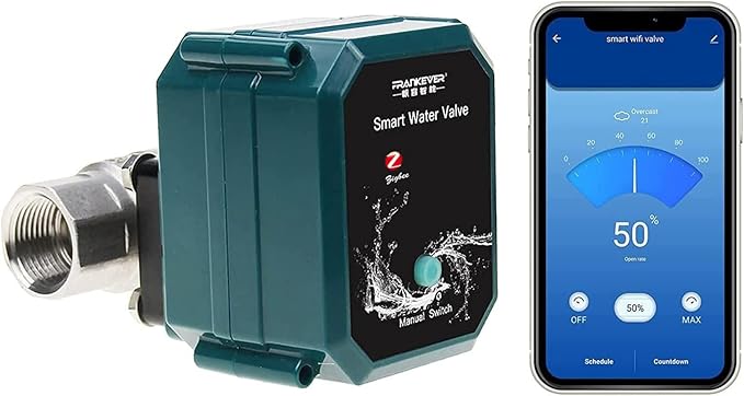 FrankEver Smart Water Valve DN15 Powered by Shelly (WiFi, BLE) - main