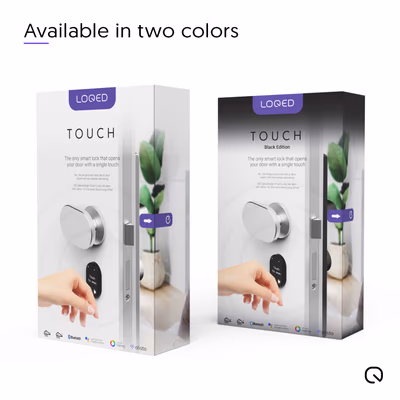 LOQED-TOUCH-SMART-LOCK-BLACK - lifestyle