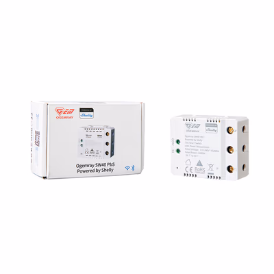 Ogemray Releu Inteligent 25A Powered by Shelly WiFi Bluetooth - packaging