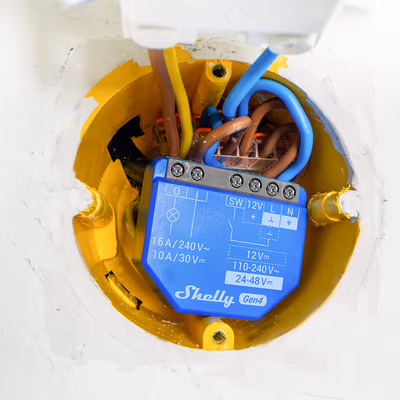Shelly 1 Gen4 (4 buc.) - releu smart Wi-Fi, Zigbee si Matter, contact uscat 16 A - lifestyle