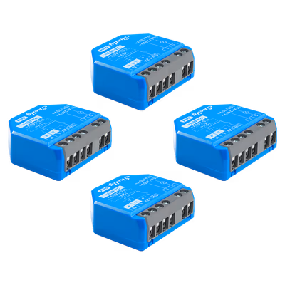 Shelly 1 Gen4 (4 buc.) - releu smart Wi-Fi, Zigbee si Matter, contact uscat 16 A - main