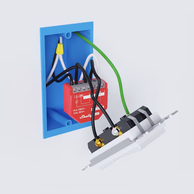 Shelly 1PM Gen4 (4 buc.) - releu Wi-Fi cu masurare consum 16A, set 4 module - technical