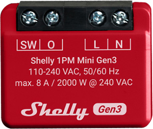 Shelly 1PM Mini Gen3 (2 buc.) releu Wi-Fi cu masurare consum - main