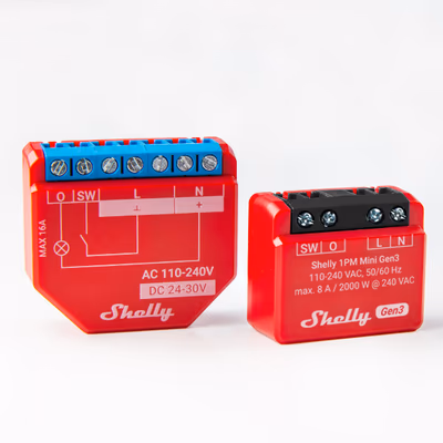 Shelly 1PM Mini Gen3 - releu Wi-Fi cu masurarea consumului - features