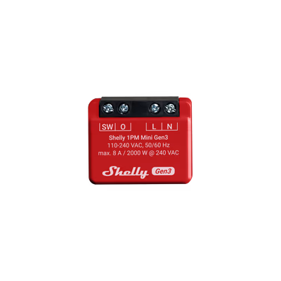 Shelly 1PM Mini Gen3 - releu Wi-Fi cu masurarea consumului - main