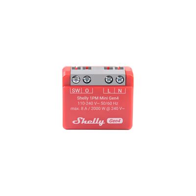 Shelly 1PM Mini Gen4 (2 buc.) - releu Wi-Fi cu masurarea consumului - features