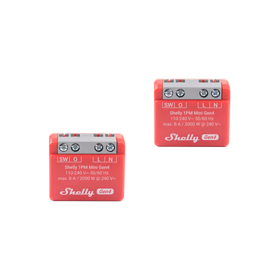 Shelly 1PM Mini Gen4 (2 buc.) - releu Wi-Fi cu masurarea consumului - main
