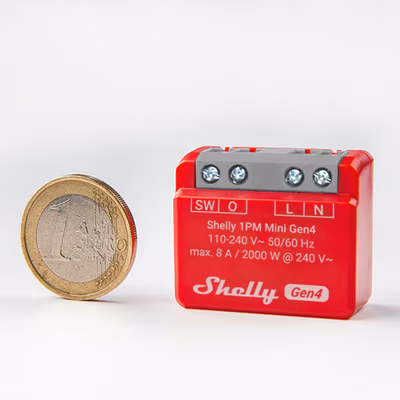Shelly 1PM Mini Gen4 (2 buc.) - releu Wi-Fi cu masurarea consumului - technical