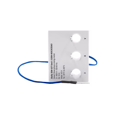 Shelly 3EM-63T Gen3 - contor de energie trifazat 63A cu borne, WiFi - features