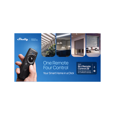 Shelly BLU Remote Control ZB White - telecomanda-scenariu Zigbee - features