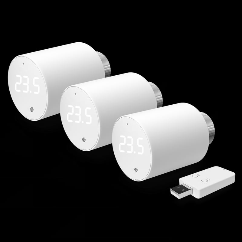 Shelly BLU TRV 3-pack: 3 capete termostatice + BLU Gateway Gen3 - main