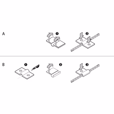 Shelly Cable Bracket (10 buc) — cleme de fixare pentru cablul senzorului de scurgeri - features