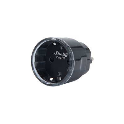 Shelly Plug PM Gen3 Black — priza inteligenta Wi-Fi cu contor de energie, 16 A - main