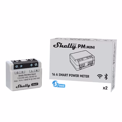 Shelly PM Mini Gen3 - contor de energie WiFi pentru doza de aparataj - lifestyle