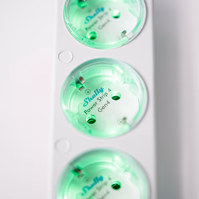 Shelly Power Strip 4 Gen4 White — prelungitor inteligent cu 4 prize - features