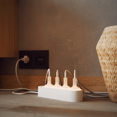Shelly Power Strip 4 Gen4 White — prelungitor inteligent cu 4 prize - lifestyle