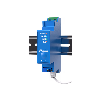 Shelly Pro 1 — releu pe sina DIN cu contact uscat, Wi-Fi, LAN si Bluetooth - main