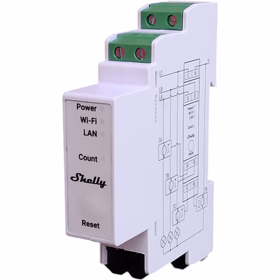 Shelly Pro 3EM 120A — contor de energie trifazat pe șină DIN cu CT 120A - main