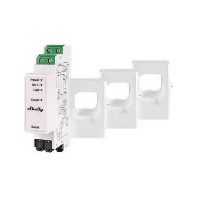 Shelly Pro 3EM-400A contor trifazat DIN cu cleme 400A - main