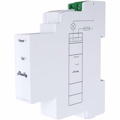 Shelly Pro 3EM Switch Add-on - modul releu DIN pentru contactoare - main