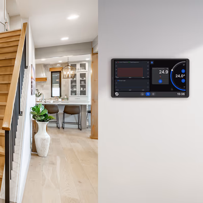 Shelly Wall Display X2i Black - panou tactil smart 6.95" - lifestyle