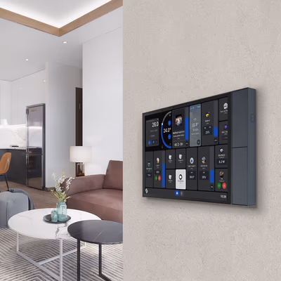 Shelly Wall Display XL Grey — panou tactil 10,1" Android pentru casa inteligentă - lifestyle