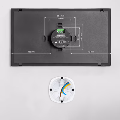 Shelly Wall Display XL Grey — panou tactil 10,1" Android pentru casa inteligentă - technical