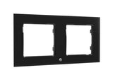 Shelly Wall Frame 2 negru - rama dubla pentru intrerupatoare - main