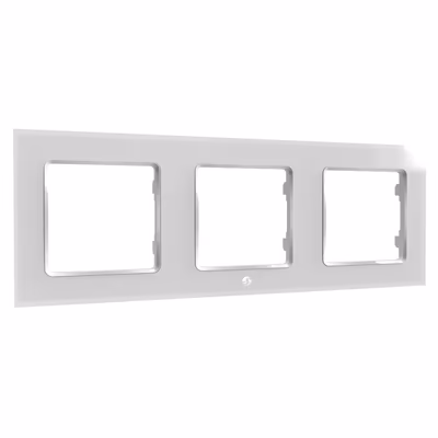 Shelly Wall Frame 3 alb, ramă triplă pentru Shelly Wall Switch - main