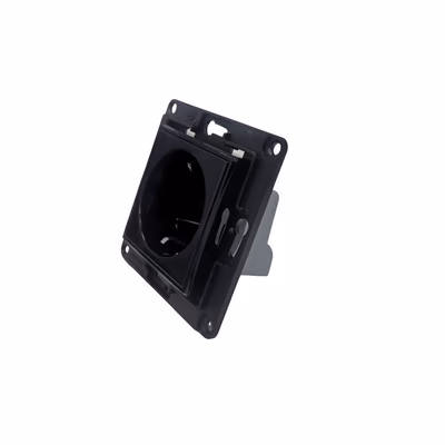 Shelly Wall Socket EU Negru - priza Schuko 16A pentru rama Shelly - lifestyle