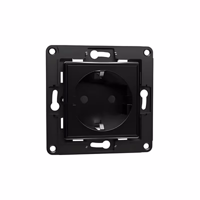 Shelly Wall Socket EU Negru - priza Schuko 16A pentru rama Shelly - main