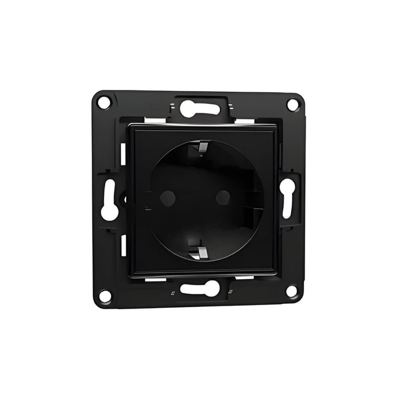 Shelly Wall Socket EU Negru - priza Schuko 16A pentru rama Shelly - main