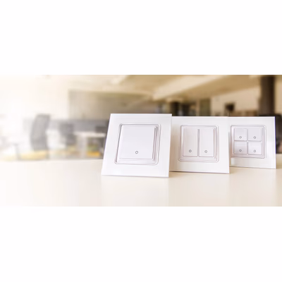 Shelly Wall Switch 1 Black — panou de comutator cu 1 buton, negru - lifestyle