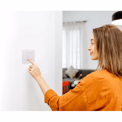 Shelly Wall Switch 1 Black — panou de comutator cu 1 buton, negru - lifestyle