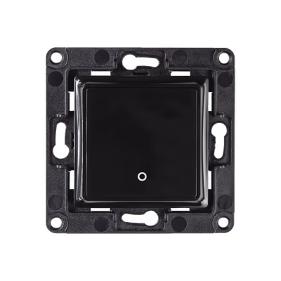 Shelly Wall Switch 1 Black — panou de comutator cu 1 buton, negru - main