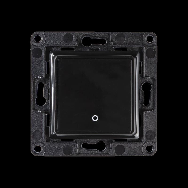Shelly Wall Switch 1 Black — panou de comutator cu 1 buton, negru - main