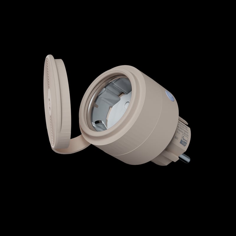 Shelly Wave Outdoor Plug S LR — priza Z-Wave de exterior IP44 cu masurare - main