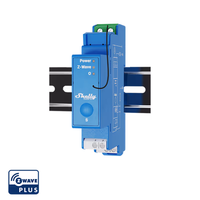 Shelly Wave Pro 1 - releu Z-Wave 1 canal pe sina DIN 16 A - main