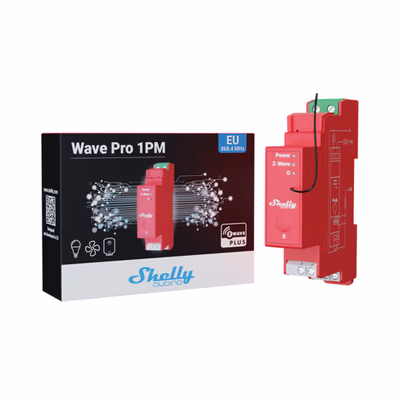 Shelly Wave Pro 1PM - releu Z-Wave pe sina DIN cu masurare consum - lifestyle
