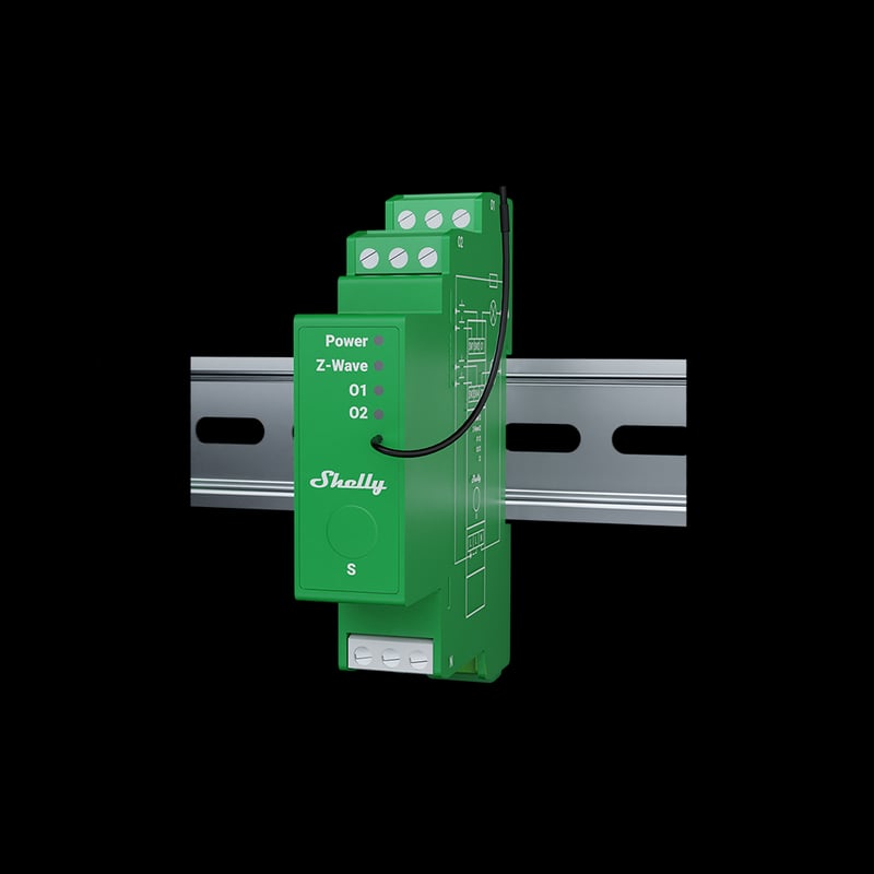 Shelly Wave Pro Dimmer 2PM Z-Wave 2 canale DIN cu masurare - main