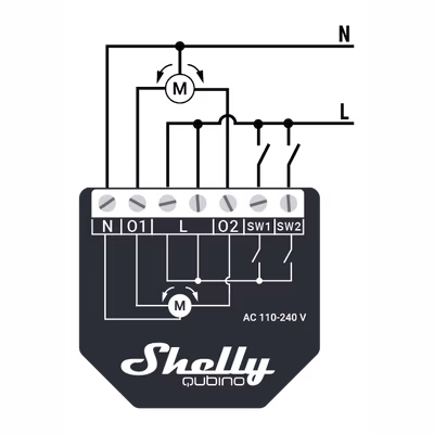 Shelly Wave Shutter - controler Z-Wave pentru rulouri si jaluzele - technical