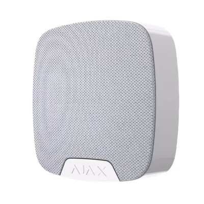 Ajax HomeSiren — indoor wireless siren, white - lifestyle