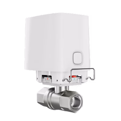 Ajax WaterStop DN20 ¾" — remote water shutoff valve, white - lifestyle