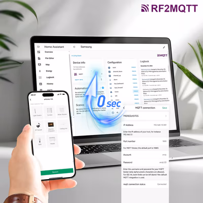 LinknLink eHome HA RF-мост 433 МГц для Home Assistant через RF2MQTT