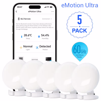LinknLink eMotion Ultra датчик присутствия 60ГГц mmWave для Home Assistant