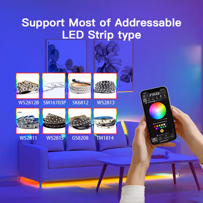Gledopto GL-C-016WL-D контроллер ESP32 WLED на 1 выход для адресной ленты