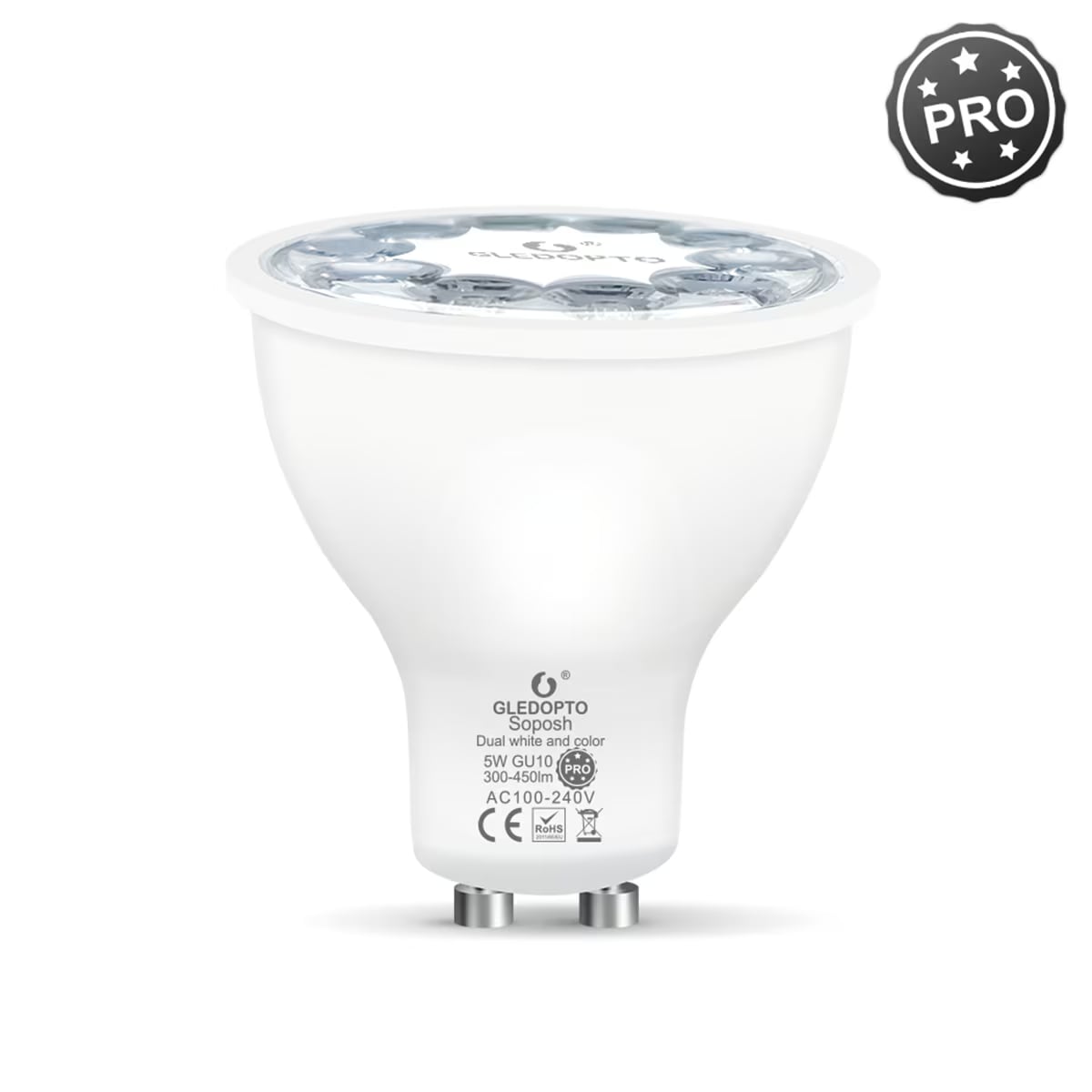 Gledopto GL-S-006P лампа-спот GU10 Zigbee 3.0 RGB+CCT 5 Вт